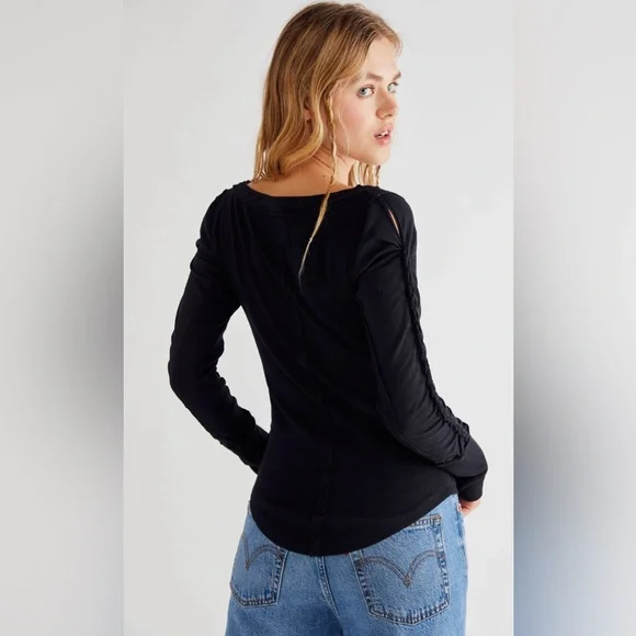 Free People Daisy Chain Cuff Tee - Picture 2 of 3